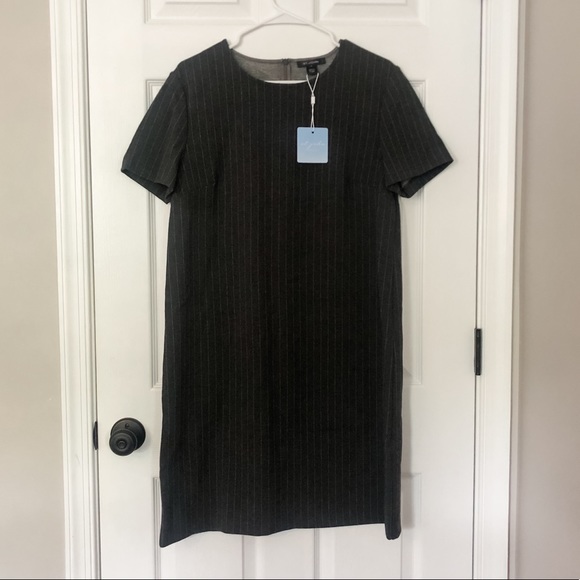 St. John Collection Pinstripe Jersey Dress - Picture 3 of 6